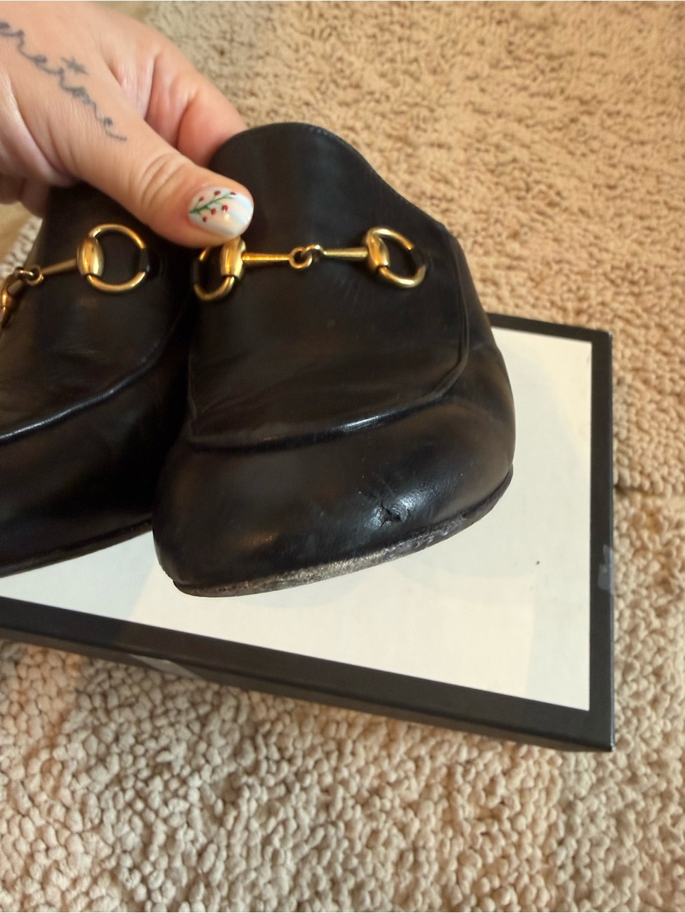 Gucci Horsebit Accent Leather Mules - Picture 3 of 7
